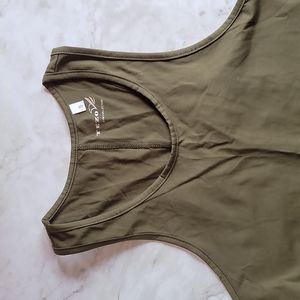 Tezo Men's tank top olive green small